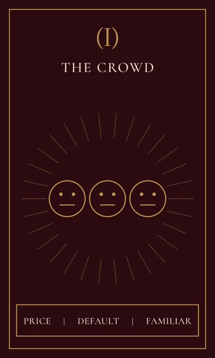 Tarot card 1, The Crowd